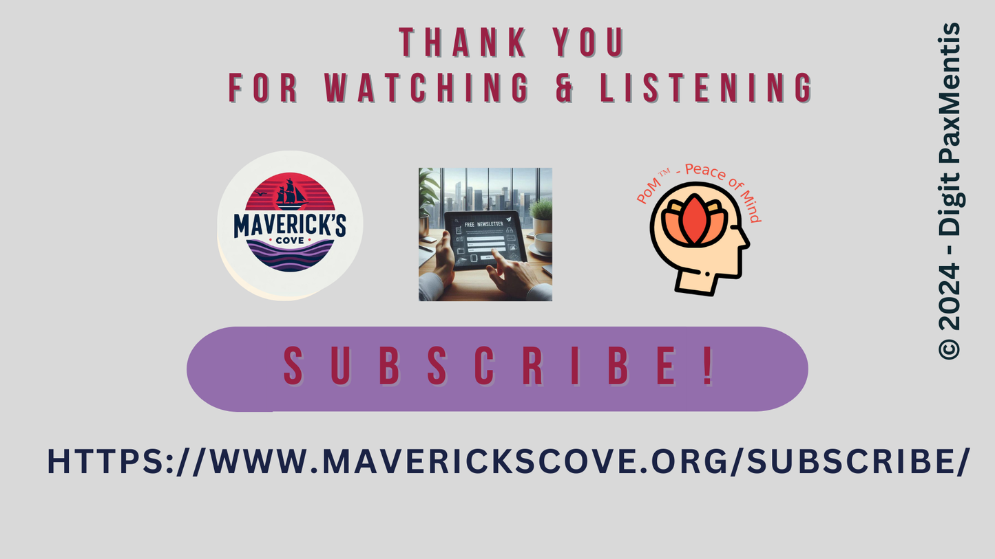 Transcript Release (podcast production on 22nd Oct 2024): EXPLORE Maverick's COVE!