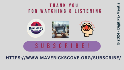 Transcript Release (podcast production on 22nd Oct 2024): EXPLORE Maverick's COVE!