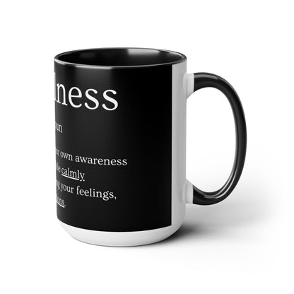 PoM's series of Mindfulness ... MFN definition ... Three-Tone Coffee Mugs (5 colours, 15oz / 0.44l, lead and BPA-free)