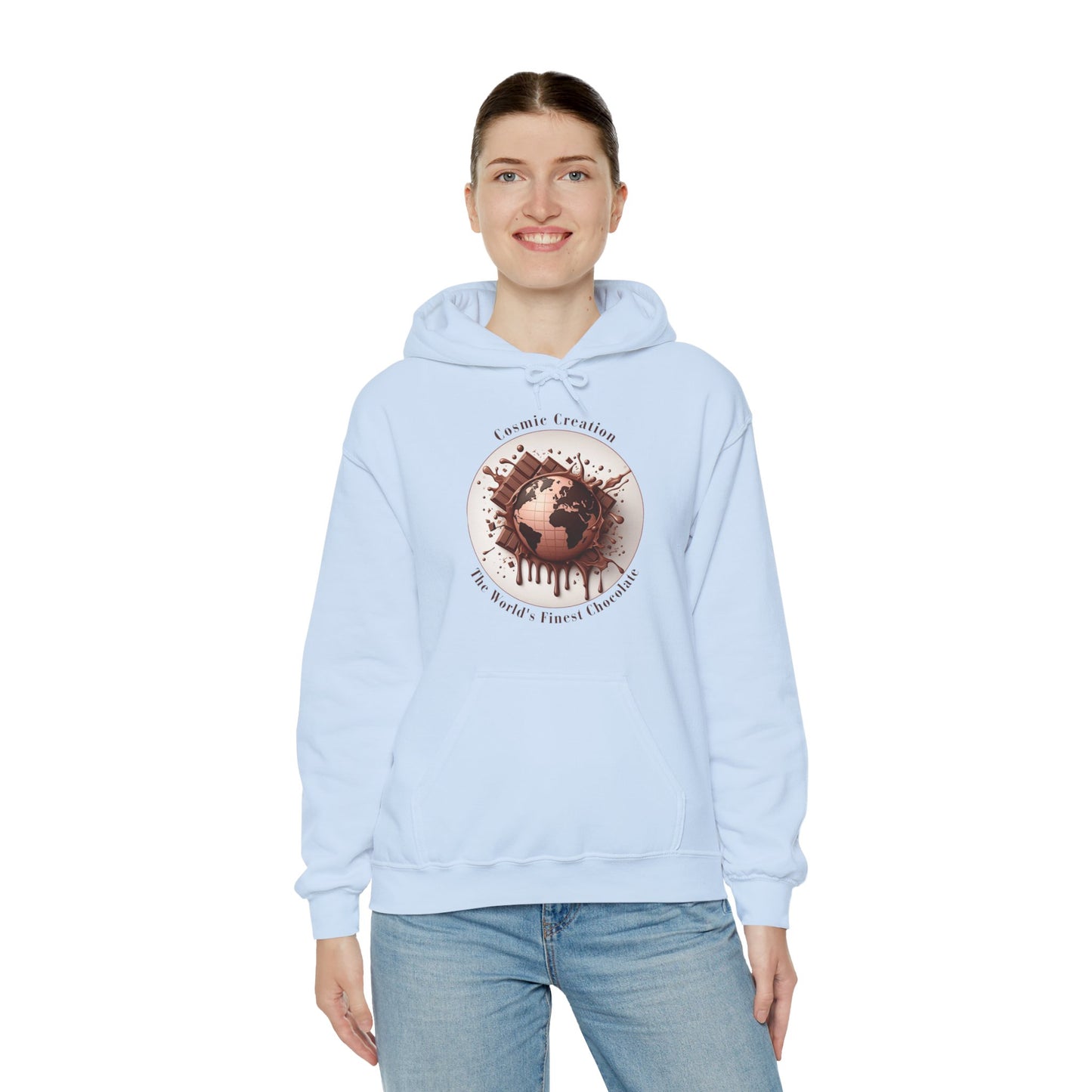 PoM's Fun & Joy for a Happy Life Collection ... COSMIC CREATION - Unisex Heavy Blend™ Hooded Sweatshirt (100% etchically grown cotton, 8 sizes, up to 13 colors)