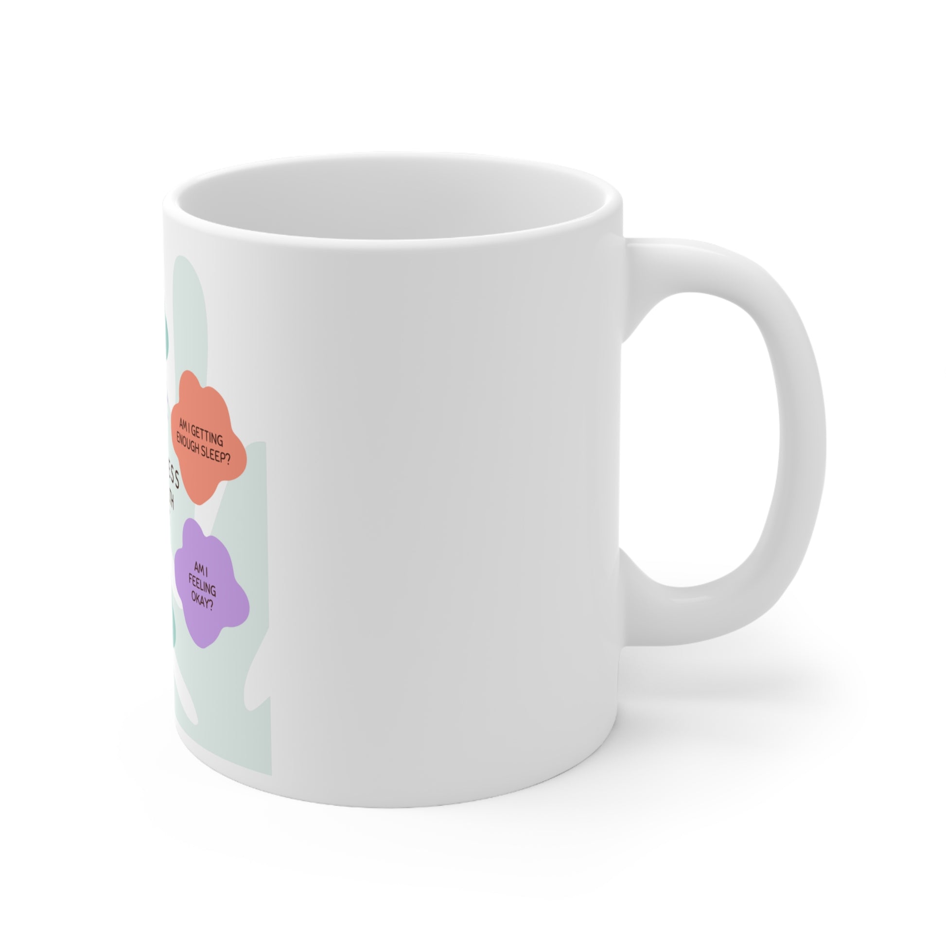 White Ceramic Mug (11oz / 0.33 l, BPA and lead-free, microwave & dishwasher-safe) Media 2 of 4