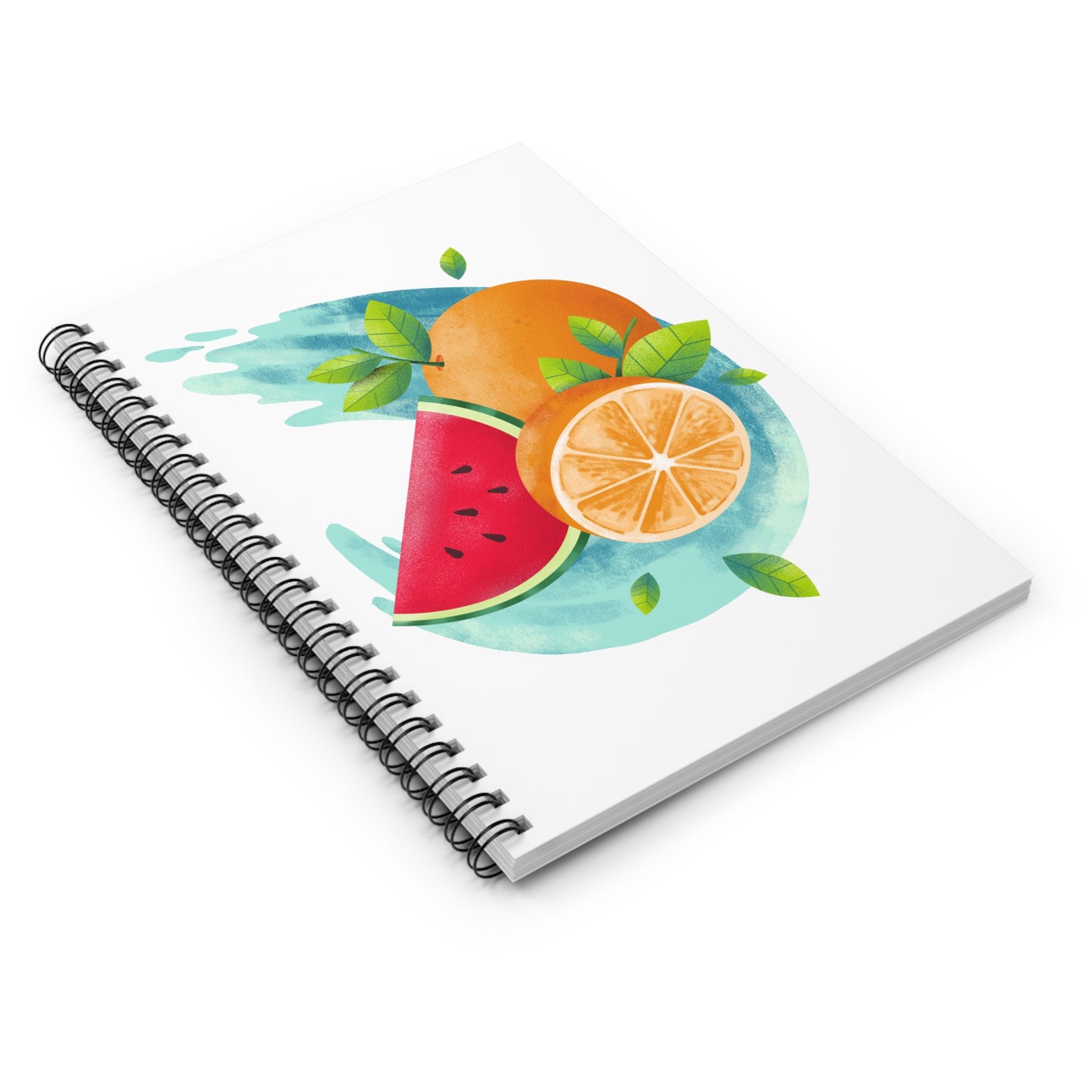 PoM's collection series "FRUITY LIFE" (PoM Edition #FL0002A-1123) ... Spiral Notebook ...Ruled Line (118 pages, front cover print)