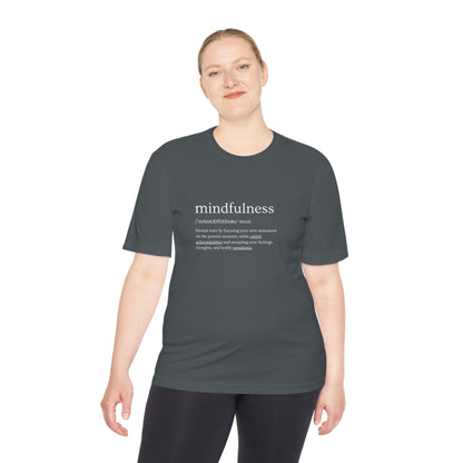 PoM's Mindfulness series .... MFN (front) & MFN concepts (back) ... Athletic Sport-Tek Moisture Wicking  (Unisex, breathable, 8 sizes, up to 12 colours)