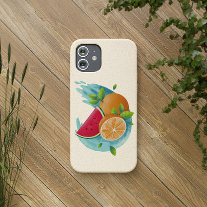 PoM's collection series "FRUITY LIFE" (PoM Edition #FL0006A) - Biodegradable Cases (plant plyomers/bamboo fibres, selection: iPhone models)