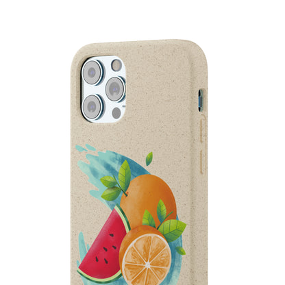 PoM's collection series "FRUITY LIFE" (PoM Edition #FL0006A) - Biodegradable Cases (plant plyomers/bamboo fibres, selection: iPhone models)