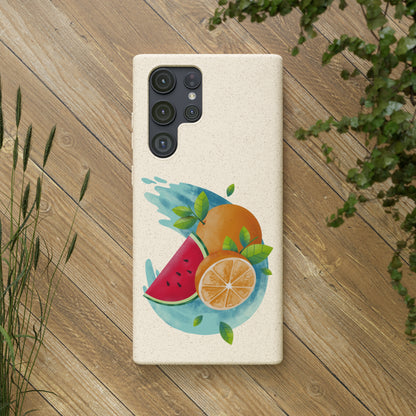 PoM's collection series "FRUITY LIFE" (PoM Edition #FL0006B) - Biodegradable Cases (plant polymer/bamboo fibres, selection: SAMSUNG models)