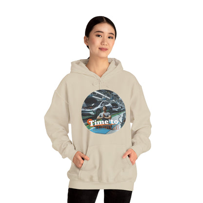 PoM's Mindfulness Collection ... TIME TO BREATH - Unisex Heavy Blend™ Hooded Sweatshirt (100% etically grown cotton, 8 sizes, up to 13 colors)