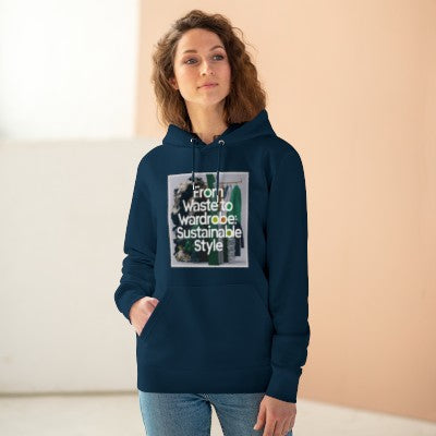 PoM's series "World Environment Day" ... Unisex Cruiser Hoodie (organic cotton + recycled plastic, 10 sizes, up to 12 colours)