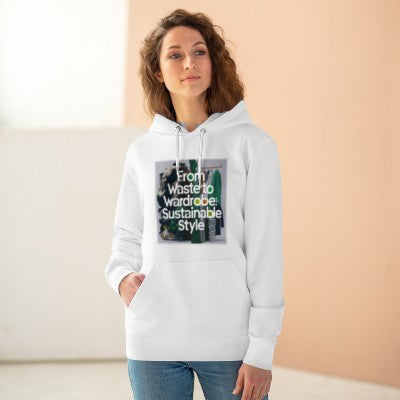 PoM's series "World Environment Day" ... Unisex Cruiser Hoodie (organic cotton + recycled plastic, 10 sizes, up to 12 colours)