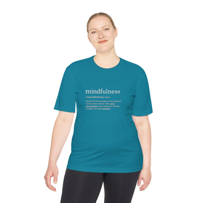 PoM's Mindfulness series .... MFN (front) & MFN concepts (back) ... Athletic Sport-Tek Moisture Wicking  (Unisex, breathable, 8 sizes, up to 12 colours)