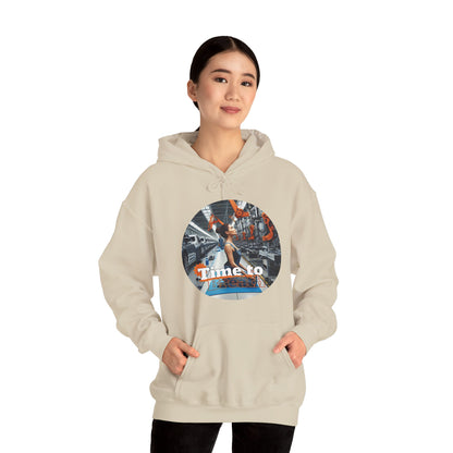 PoM's Mindfulness Collection ... TIME TO BREATH - Unisex Heavy Blend™ Hooded Sweatshirt (100% etically grown cotton, 8 sizes, up to 13 colors)