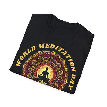 PoM's Mindfulness Collection ... special edition "World Meditation Day" (inauguration) - Unisex Softstyle T-SHIRT (100% cotton, all-year-wear, 6 sizes, up to 13 colours )