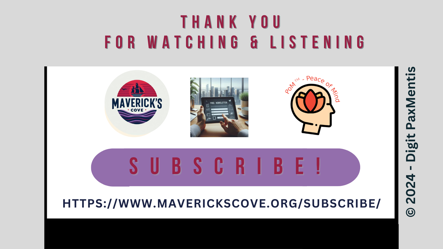 Transcript Release (podcast production on 22nd Oct 2024): EXPLORE Maverick's COVE!