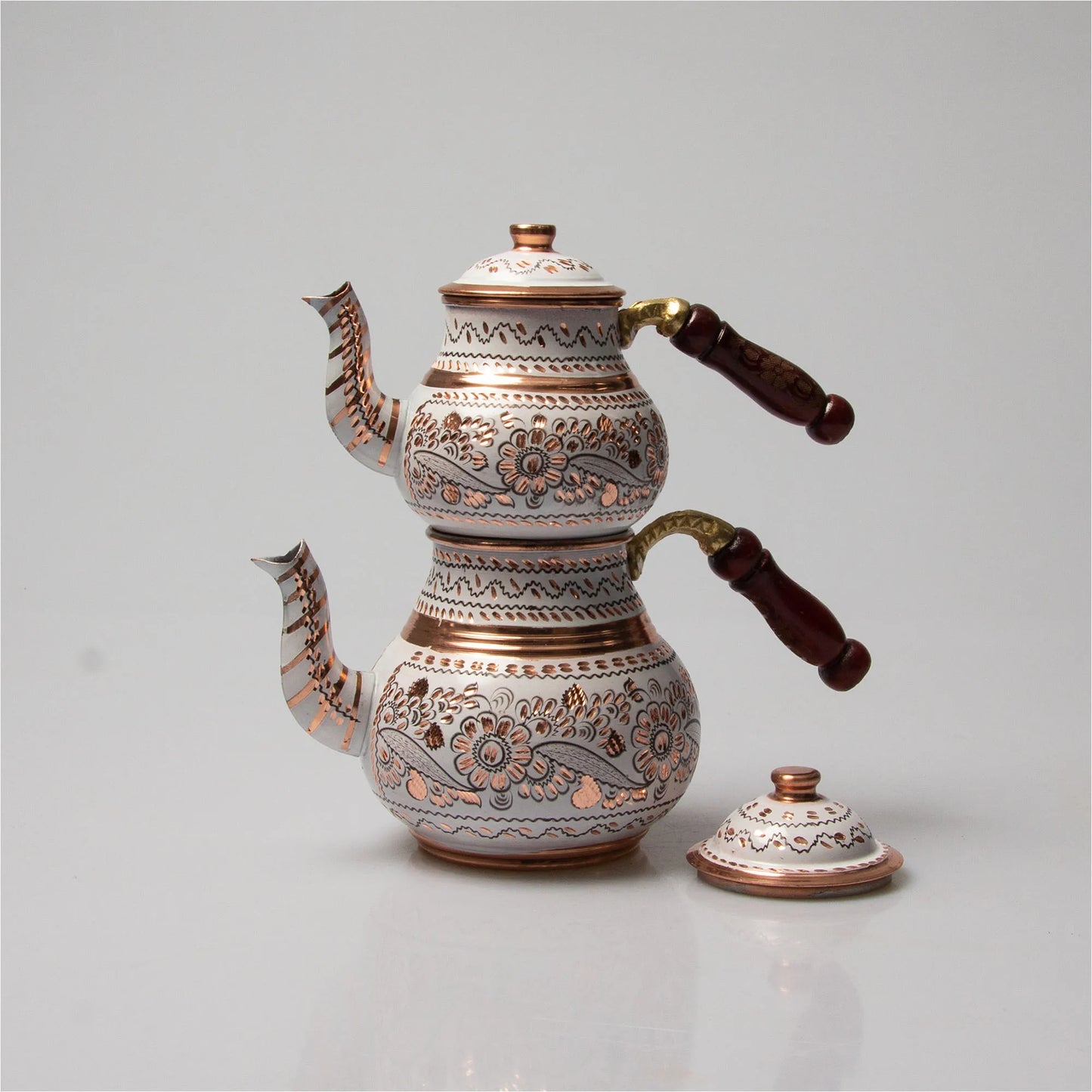 PoM's International TEA Day series ... Handmade Copper Teapot (Heat Resistant, 4 colours, 1-2.0 ltr)