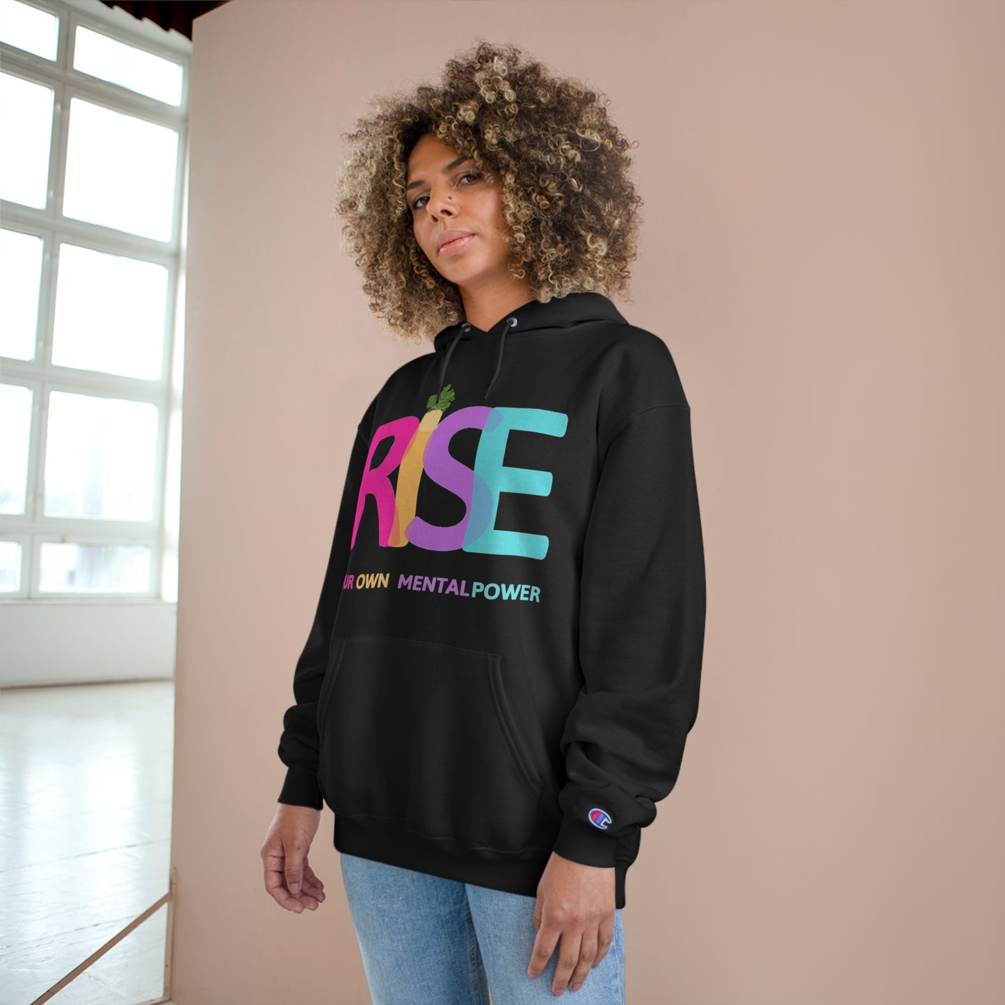 PoM's Self Motivation Bundle (#MSM-B09008A: RISE ... Sweatshirt (eco hooded), T-shirt, Towel & Beach Cloth, Backpack, Ceramic Mug, Mouse Pad, Poster, Ornaments