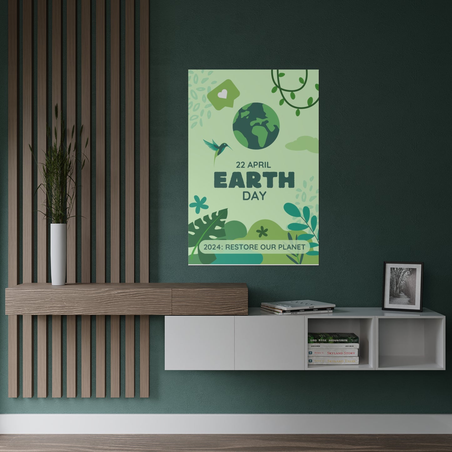 PoM's International EARTH Day Bundle (#MIED-B10005A): 2x T-shirts, 1x baseball cap, 2x mugs + Tumbler, shopping bag (textile), poster, ornaments and magnets