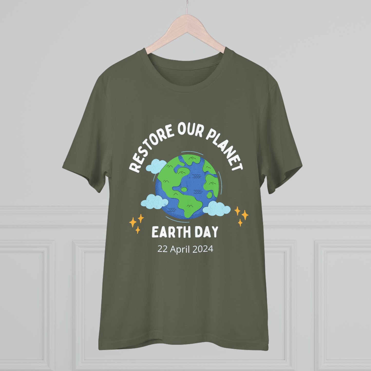 PoM's International EARTH Day Bundle (#MIED-B10005A): 2x T-shirts, 1x baseball cap, 2x mugs + Tumbler, shopping bag (textile), poster, ornaments and magnets